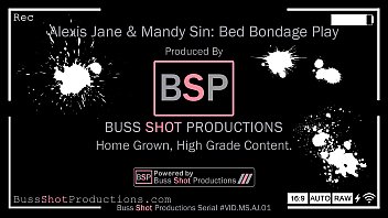 MS.AJ.01 Mandy Sin & Alexis Jane Bed Bondage Play BussShotProductions.com