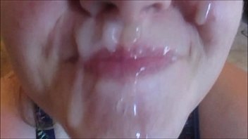 Horny Girl Giving Blowjob Gets A Huge Cum Surpise Facial With Hot Thick White Cum